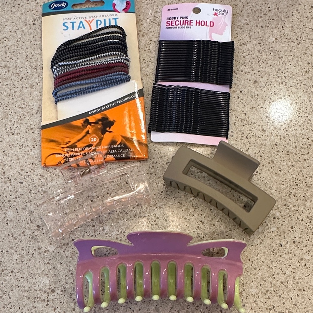 Hair Accessories Set with Clips and Bands